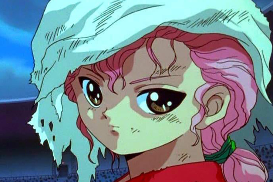 Pink hair anime girl