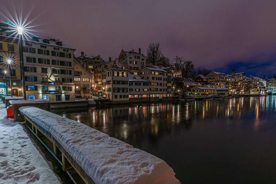 Winter Zurich City