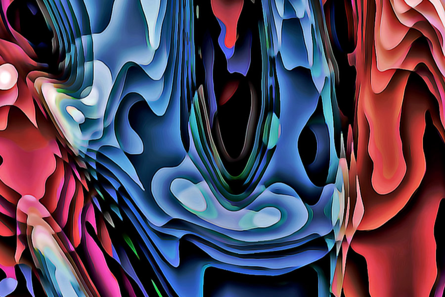 Abstract structure digital art