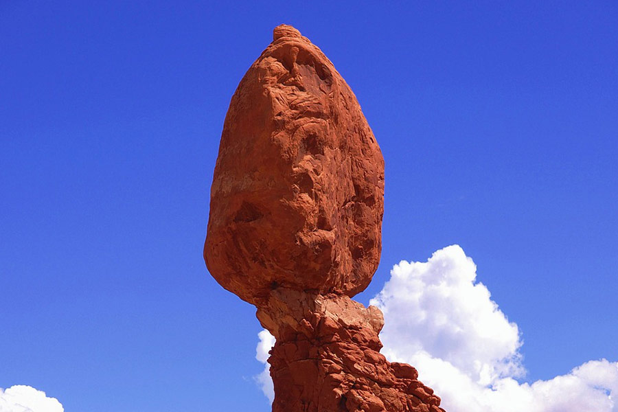 Rock arches balanced