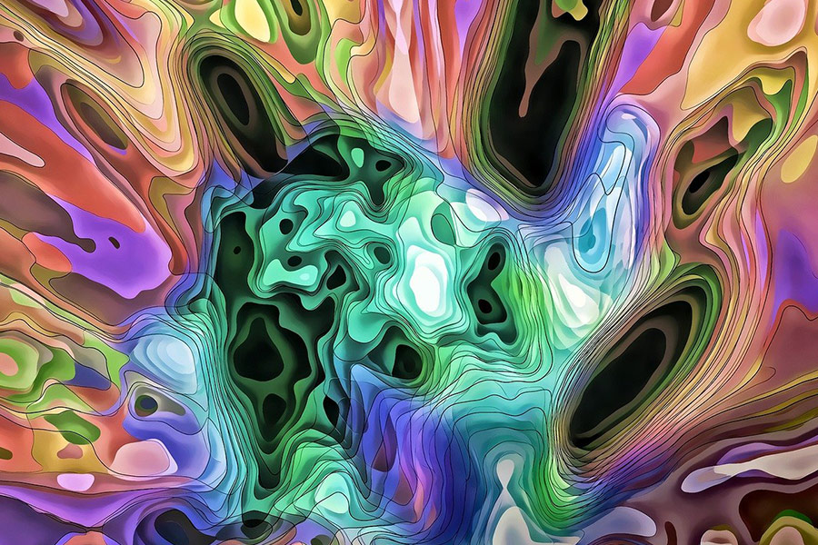 Abstract art fantasia psychedelic