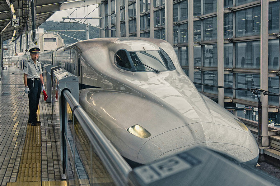 Shinkansen bullet train Japan