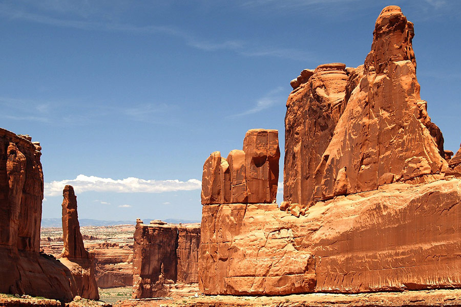 Sandstones rock landscape