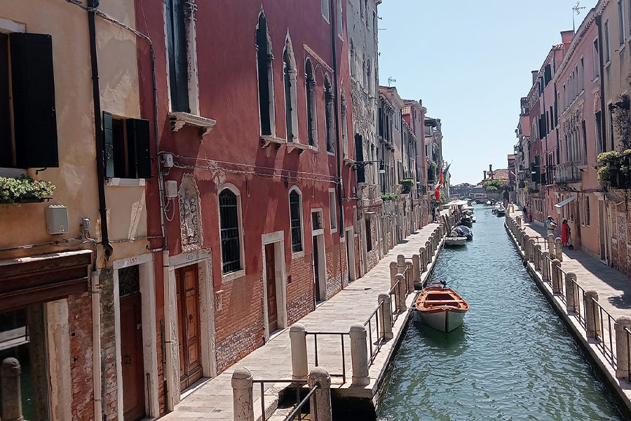 Beautiful landscape canal