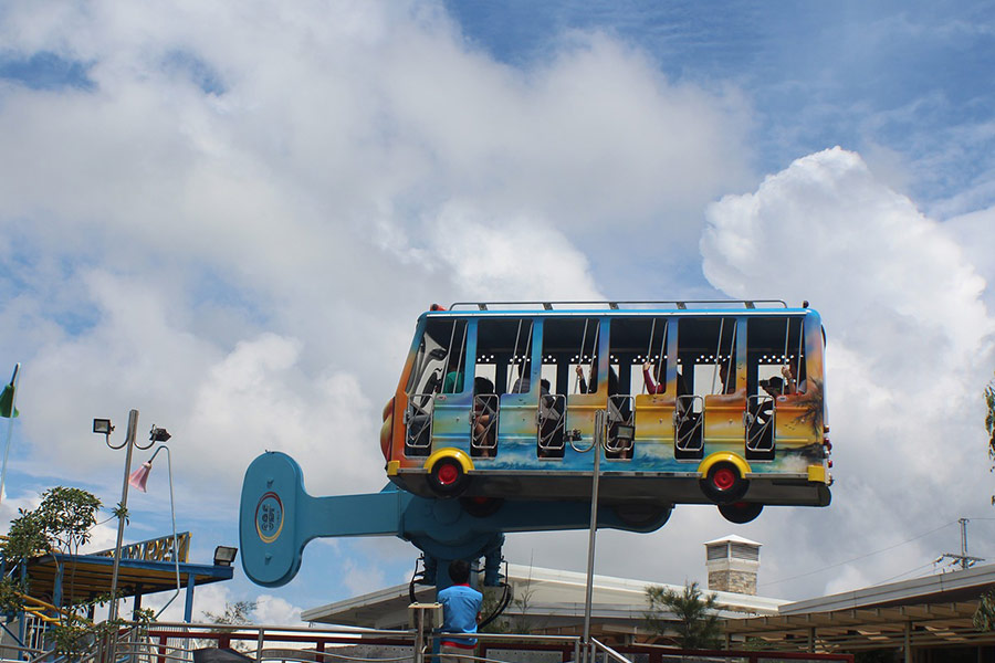 Carnival ride clouds