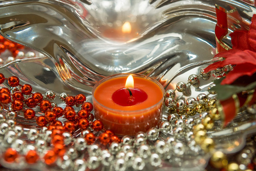 Pearl necklaces decoration