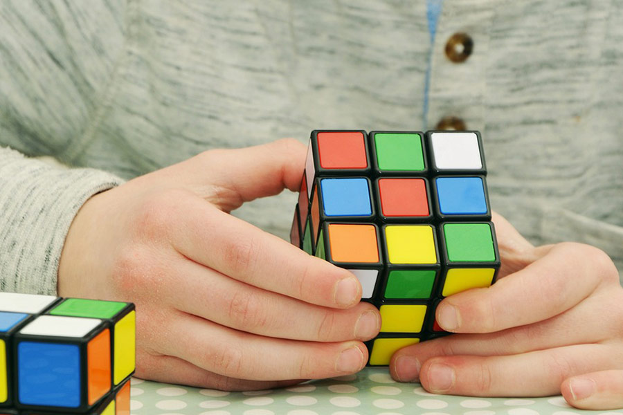 Magic cube tricky patience