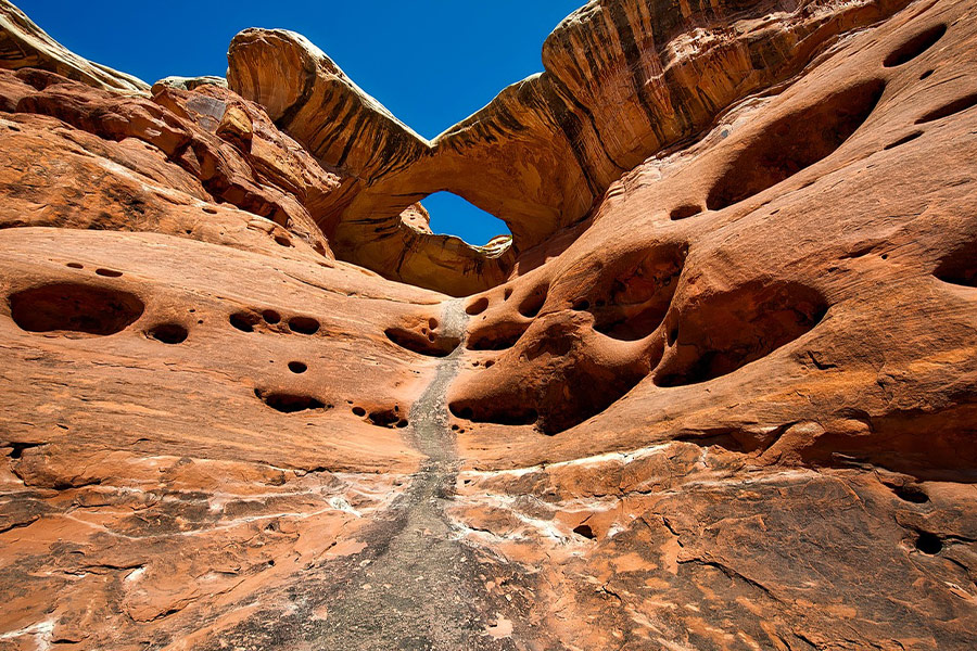 Desert rock formations erosion
