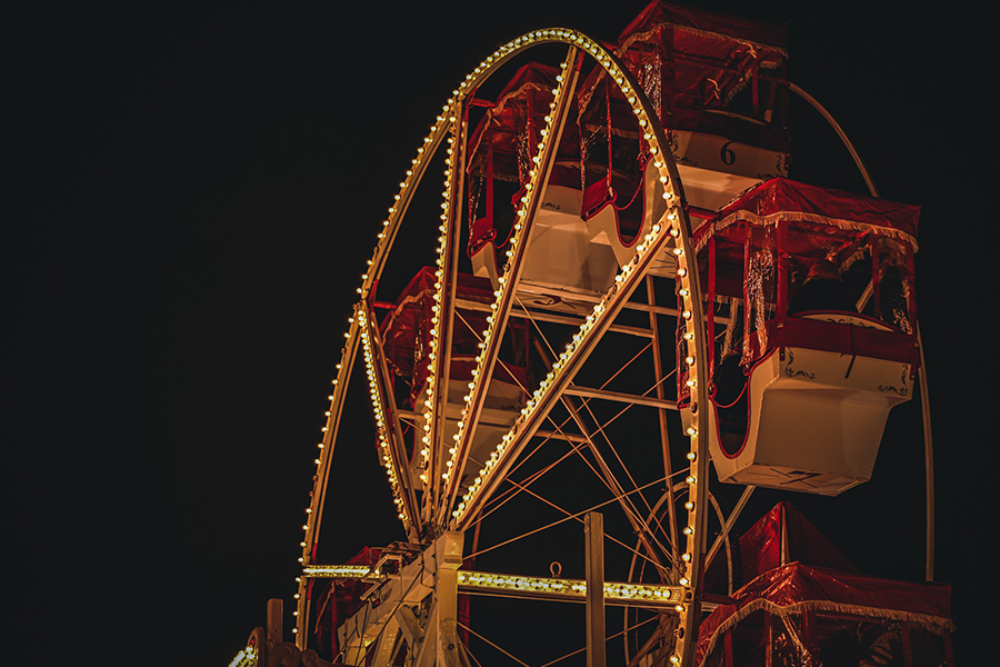 Ferris wheel night