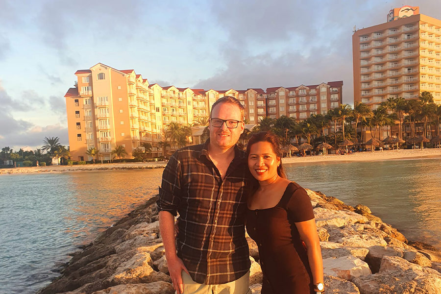 Marriage couple in love