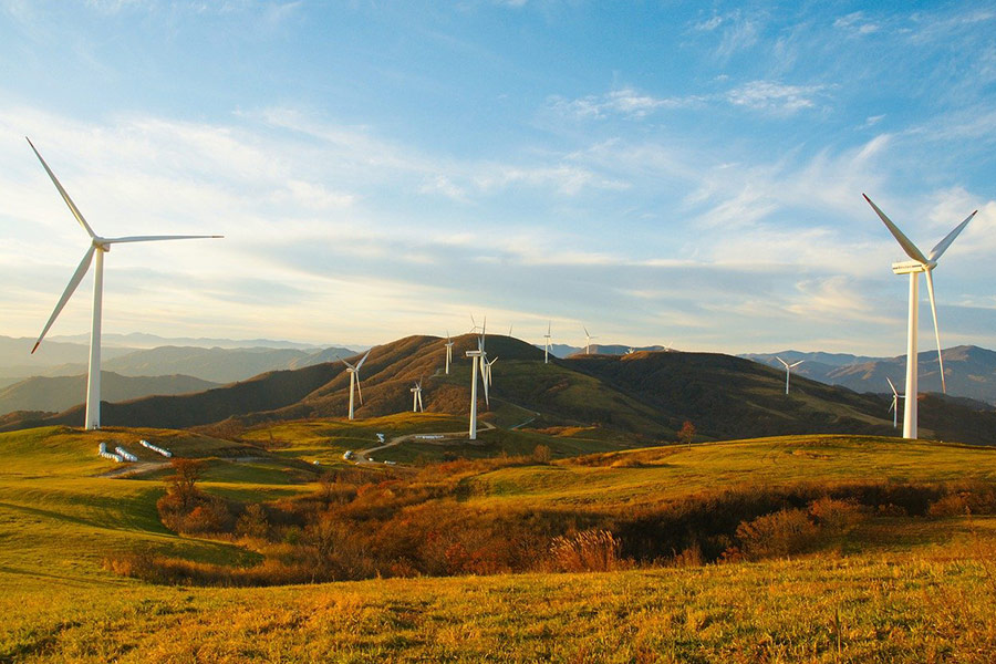 Windmills nature environment