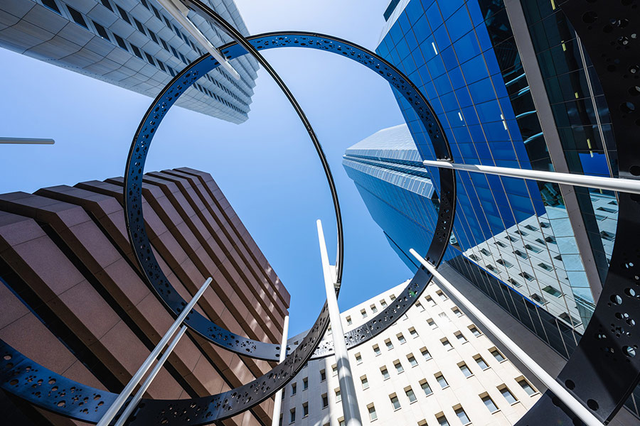 Skyscrapers high rise building