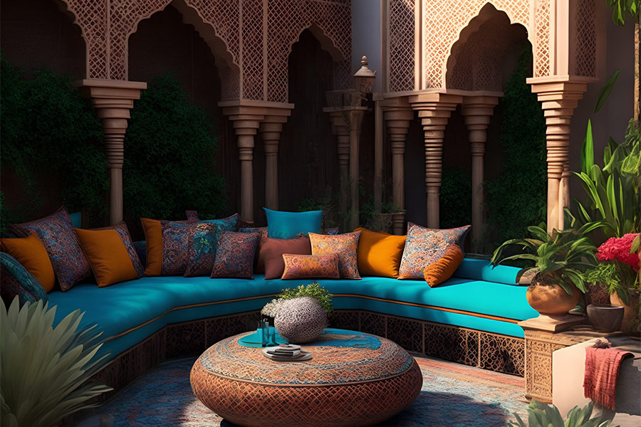 Ancient alhambra garden