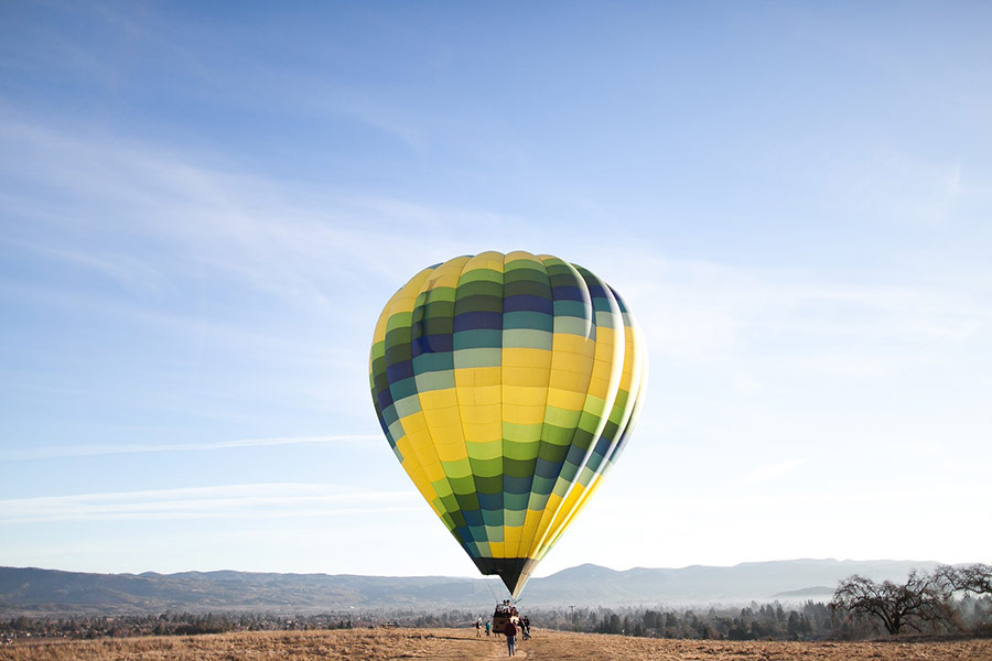 Adventure with air balloon