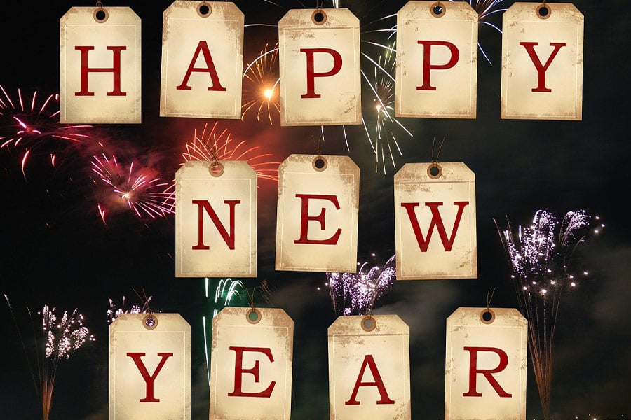 Fireworks happy new years eve