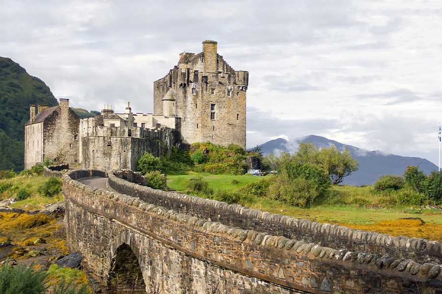 Windmill gard Scotland castle