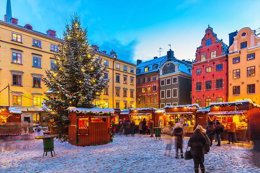 Christmas fair Stockholm Sweden
