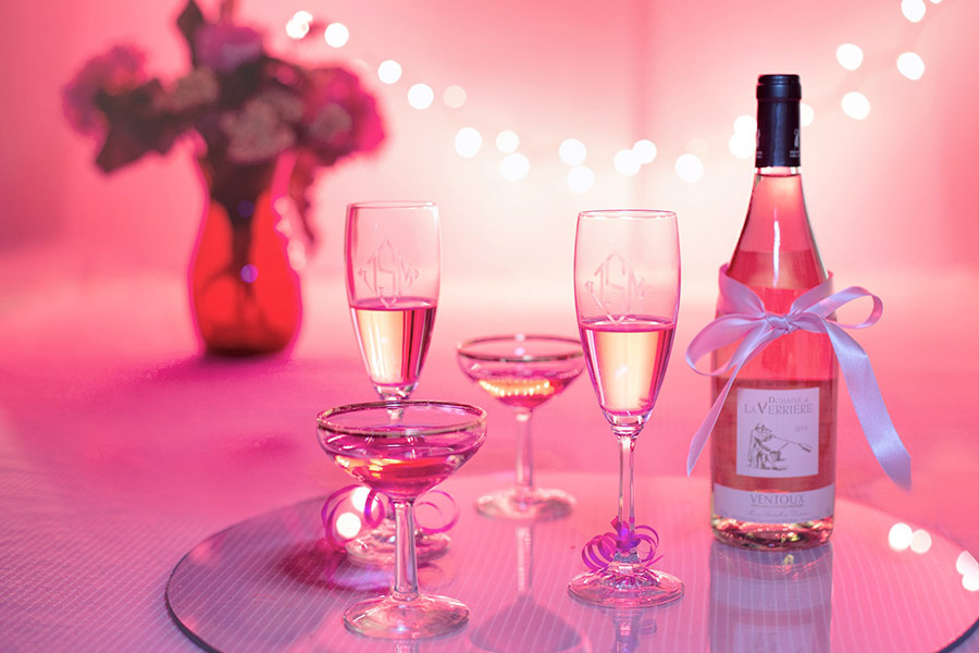 Pink champagne