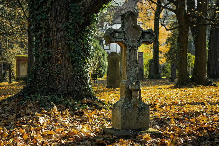 Graveyard cemetery cross