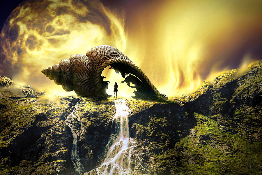 Fairytale landscape light