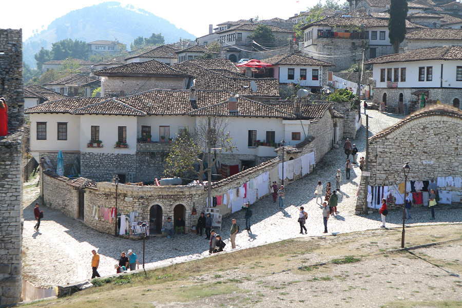 Albania Berat houses