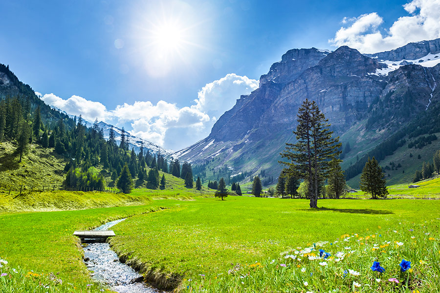 Beautiful swiss landscape
