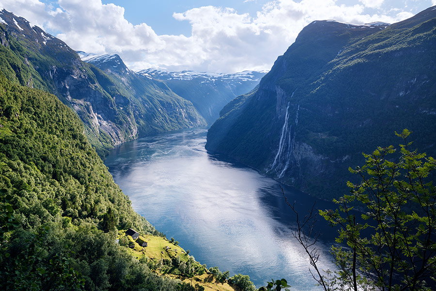 Waterfall Fjord Norway