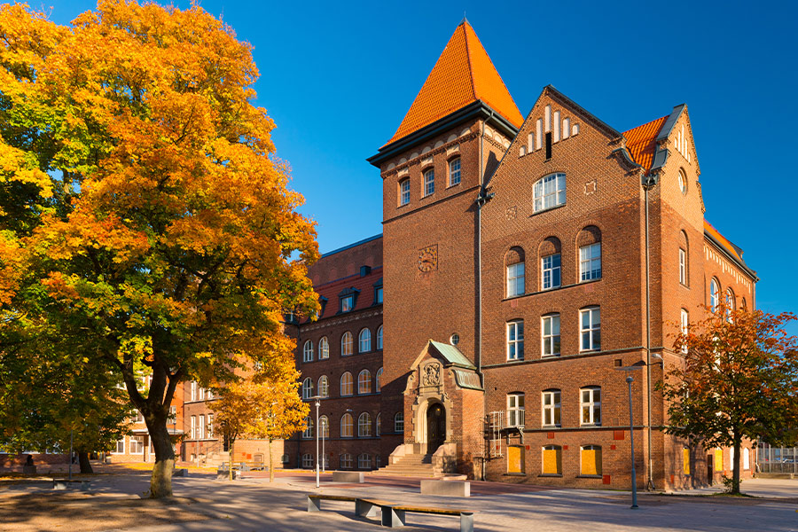 Landskrona swedish town dammhag school