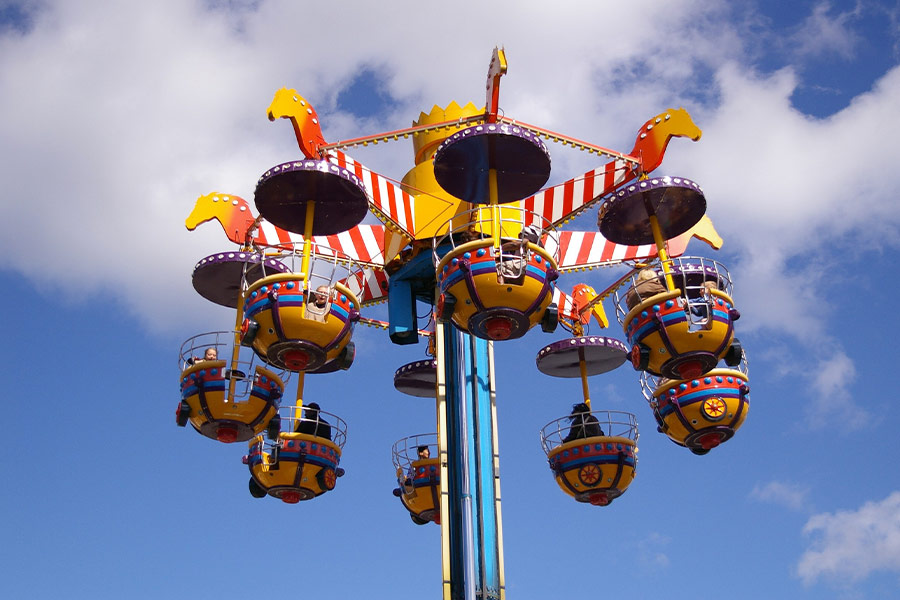 Fun fair children adult