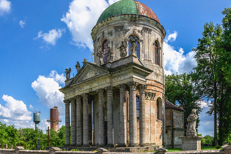 Church the exaltation of holy cross Pidhirtsi Ukraine
