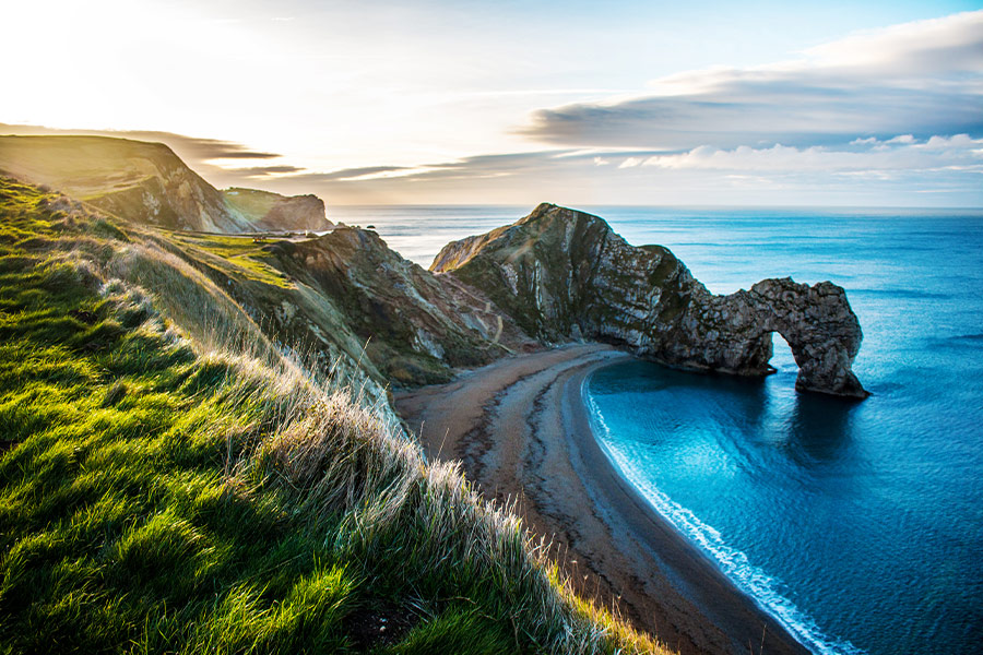 Durdle door dorset beach