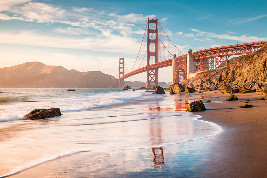 Famous golden gate San Francisco California USA