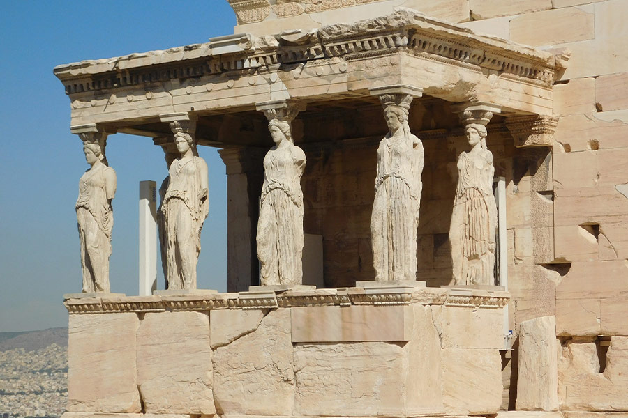 Marble ancient monument