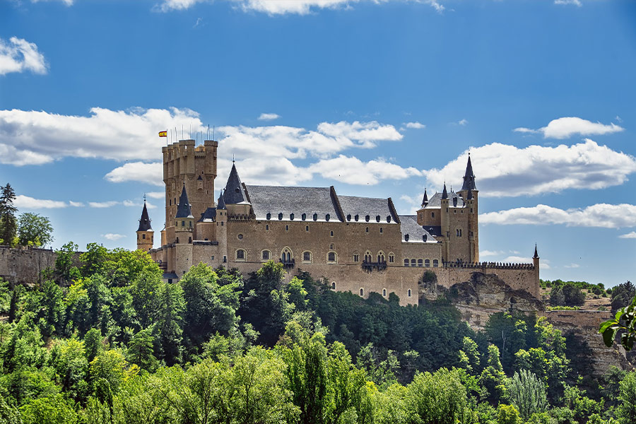 Castles fortress architecture Alcazar Segovia