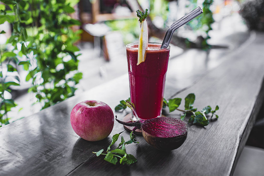 Fruit and beet juice detox