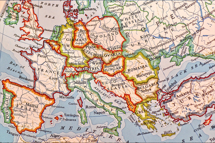 Europe map