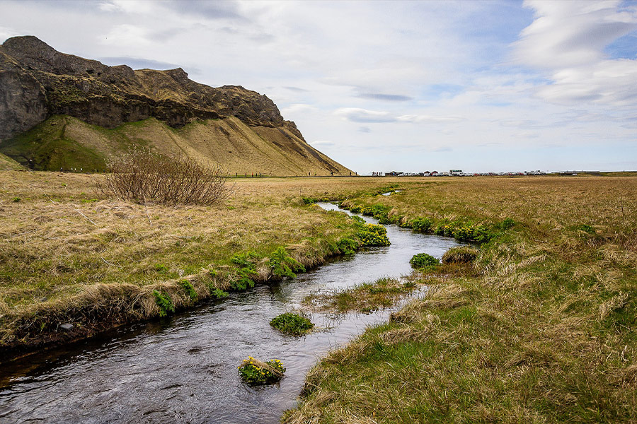 Stream brook meadow field mountain