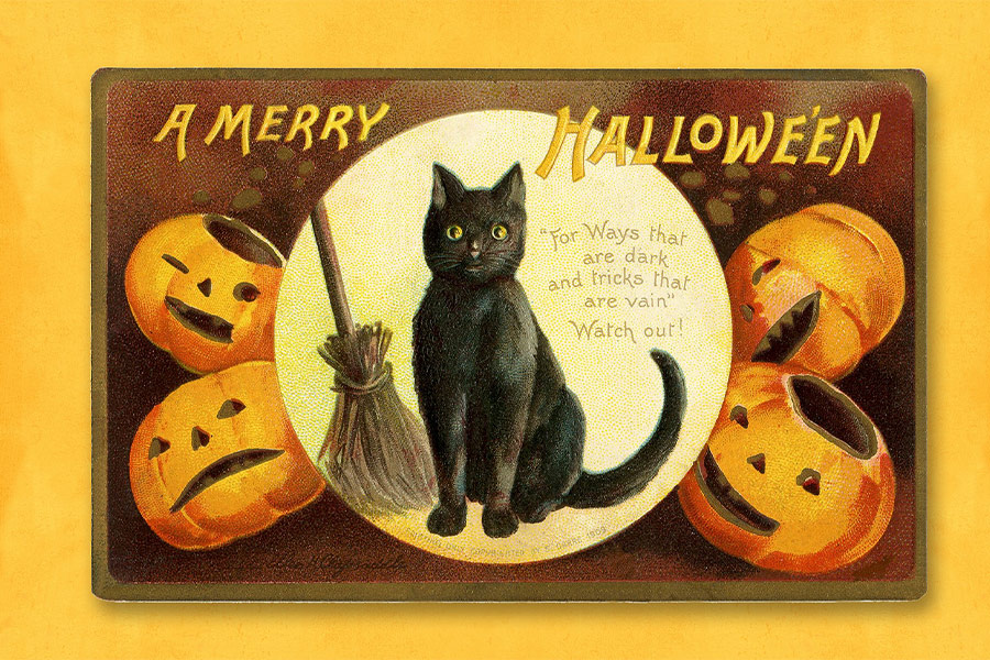 Halloween vintage card