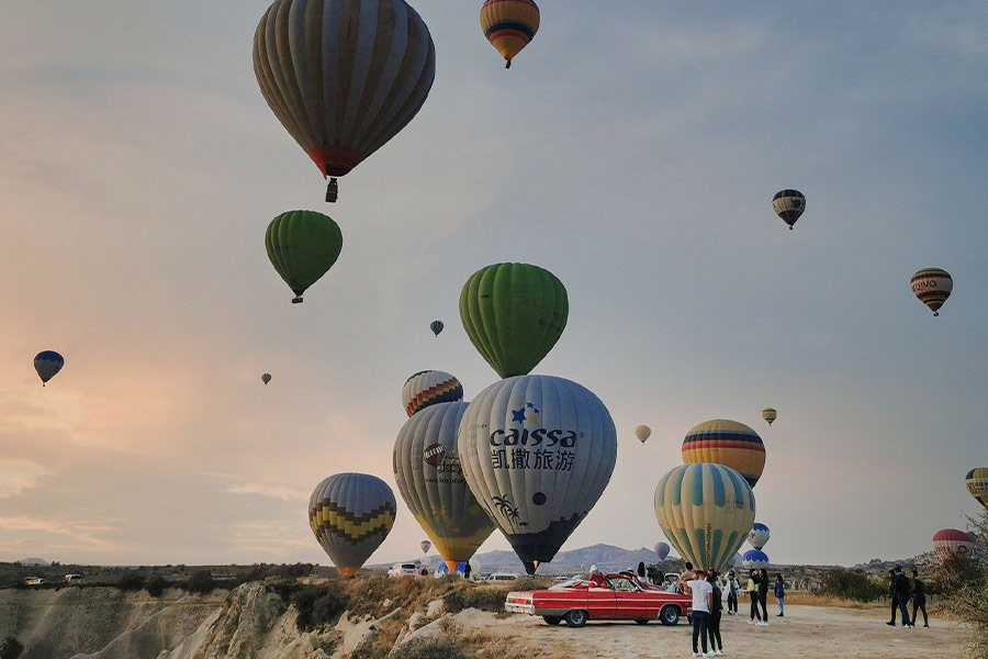 Hot air balloons