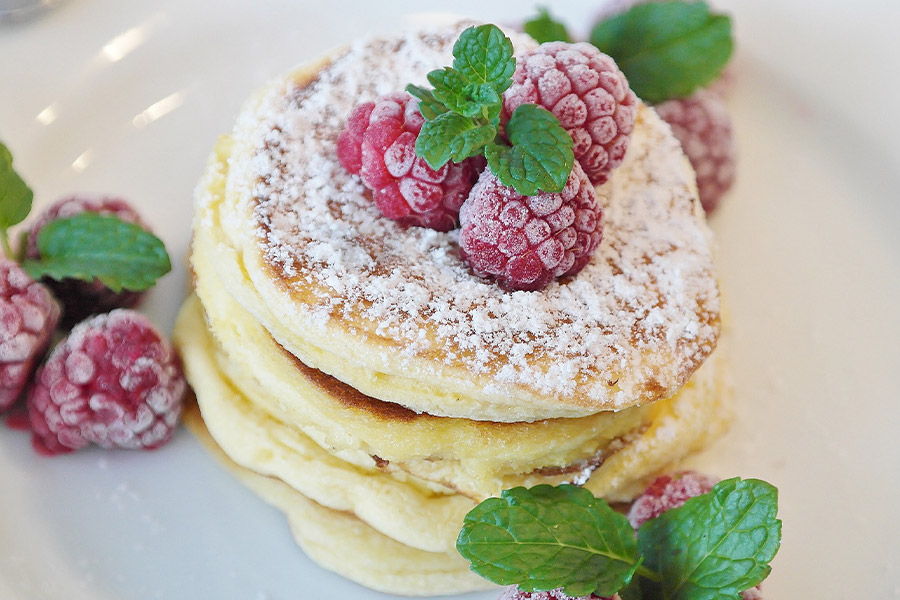 Sweet sugary omelette style pancake