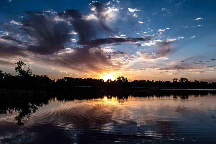 Beautiful sunset sunrise