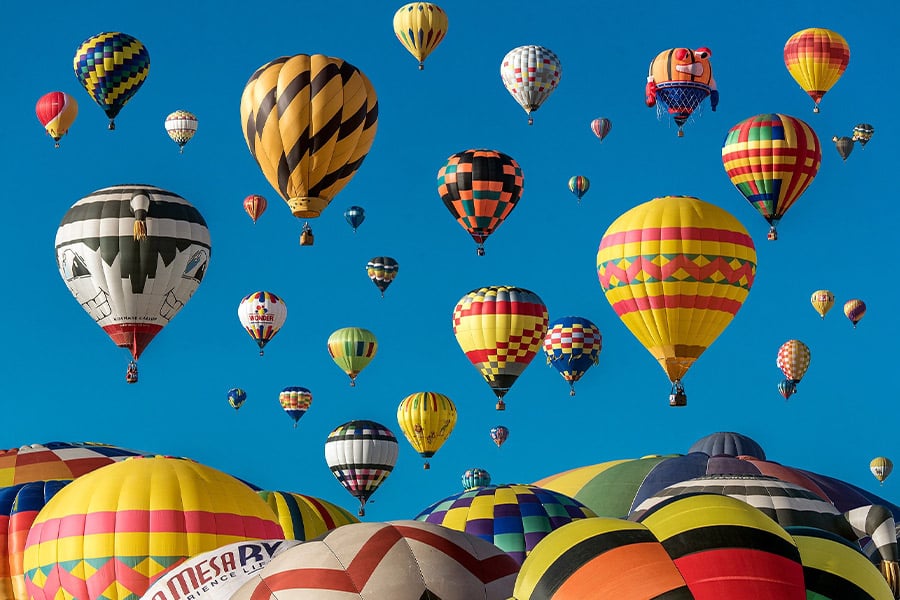 Hot air balloon show