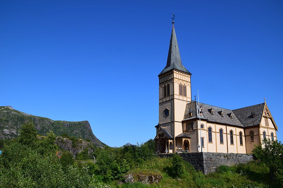 Norway church historical building architecture