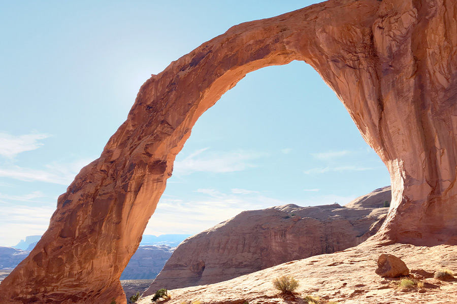 Scenery of stone arch