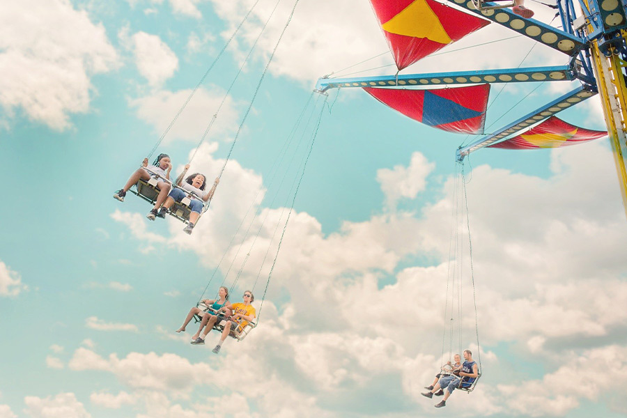 Amusement carousel park