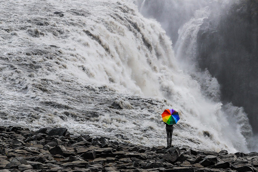 Waterfall umbrella