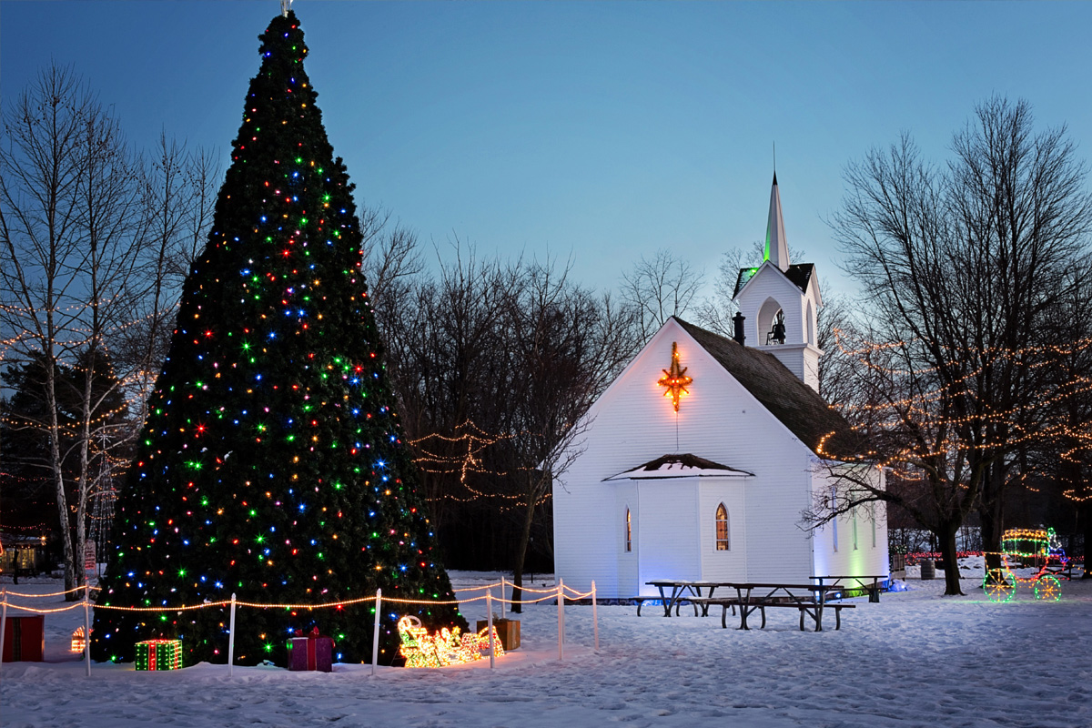 Christmas tree church