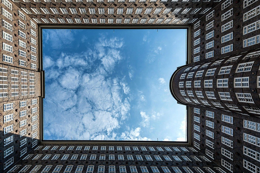 Chilehaus-kantoorgebouw in Hamburg