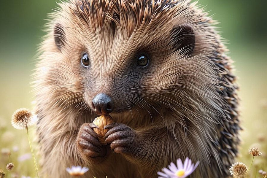 Hedgehog small spiny mammal