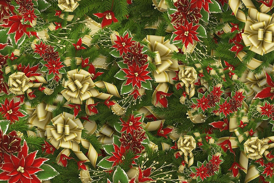 Seamless pattern design with Christmas theme